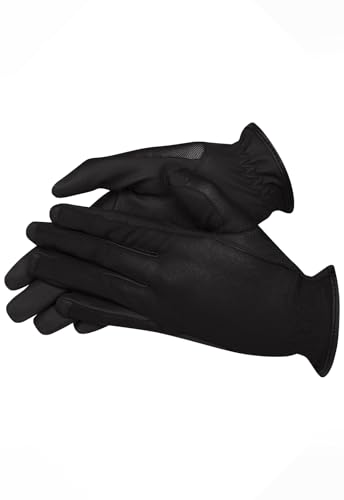 Kerrits Women's Breathable Mesh Horse Riding Gloves - Black, Medium, Summer Equestrian Gloves