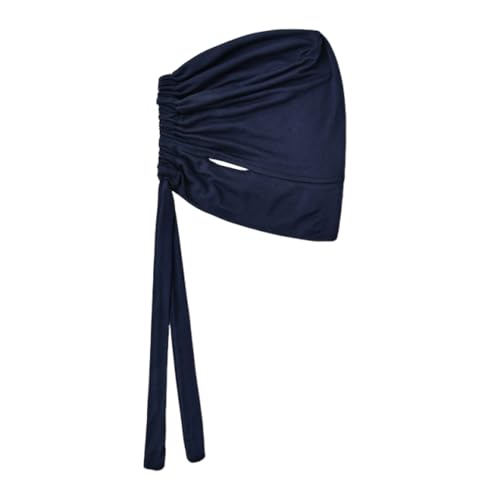Hophor Black & Navy Hijab Undercaps Slouchy Beanies for Women Muslim Jersey Inner Cap