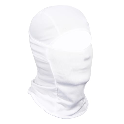 Lightweight UV Balaclava Ski Mask for Men & Women - New White