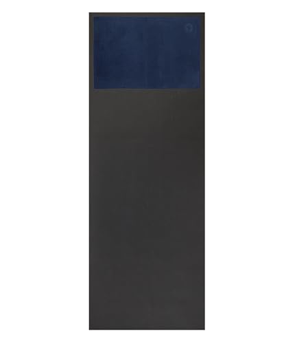 Manduka eQua Microfiber Yoga Hand Towel Midnight 16 x 24 in