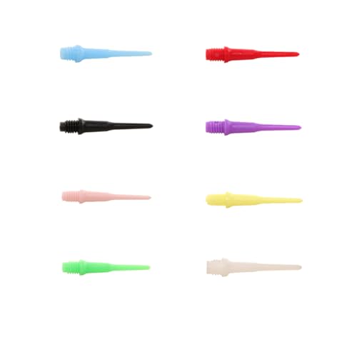 80 Pcs 2BA Thread Plastic Soft Tip Dart Points - Multicolor
