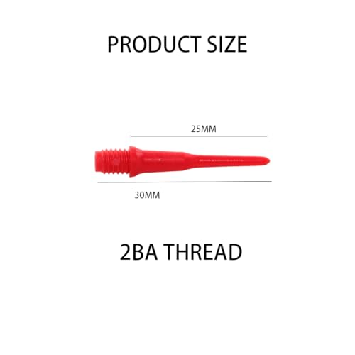80 Pcs 2BA Thread Plastic Soft Tip Dart Points - Multicolor