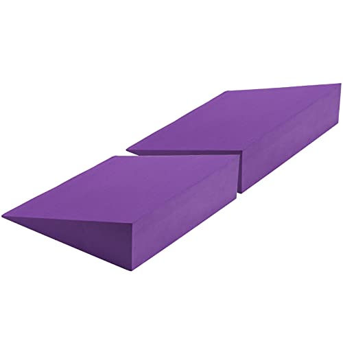 Yoga Foam Wedge Set - 13" EVA Slant Board for Stretching & Strength