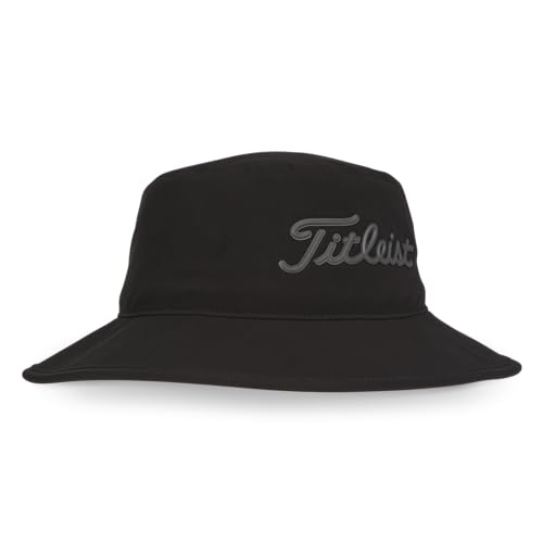 Titleist Men's Waterproof Bucket Hat - One Size Black/Charcoal