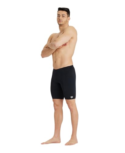 Men's Dynamo Swim Jammer Athletic Swimwear Knee Length Black 30