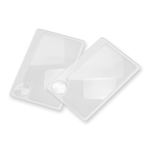 2.5x Power Credit Card Magnifiers with 6x Spot Lens - Twin Pack