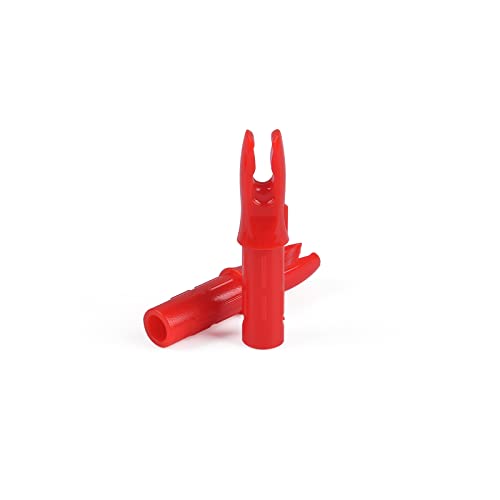 Archery Arrow Nocks - 30Pcs 0.246 Inch Inserts for 6.2mm Shafts - Red