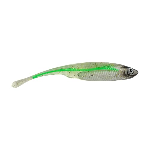 PowerBait Drip Minnow Fishing Soft Bait - Green Liner, 5"
