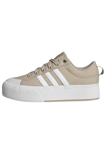 Adidas Bravada 2.0 Platform Sneakers - Women's Casual Shoes - Clay Brown/White/Cyber Metallic