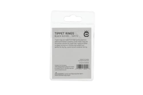 Stainless Steel Tippet Rings for Fly Fishing, 10 Pack - Strong & Lightweight