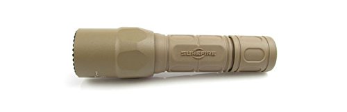 SureFire G2X Pro 600 Lumen Tactical EDC Flashlight Bundle with 4 Extra CR123A Batteries and Lightjunction Battery Case (Tan)