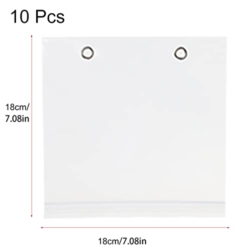 Fishing Tackle Binder Wallet for Soft Baits with 10 Transparent Ziplock Bags