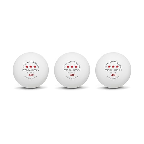 3-Star Table Tennis Balls - ITTF Approved 40+ ABS Ping Pong Balls (Pack of 3)