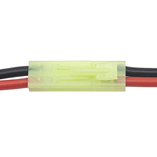 Airsoft Battery Adapter - Mini Tamiya to T Plug, 16AWG, 3.93"