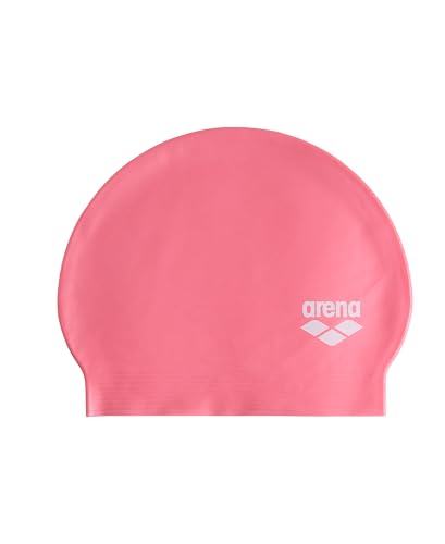 Soft Latex Swim Cap - Unisex Elastic Fitness Swimming Hat - Pearly Pink