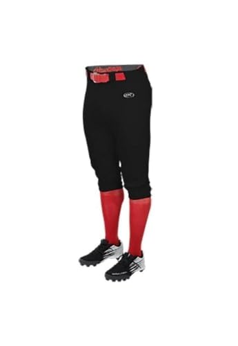 Rawlings Boys Launch Series Knicker Baseball Pants – Medium, Black