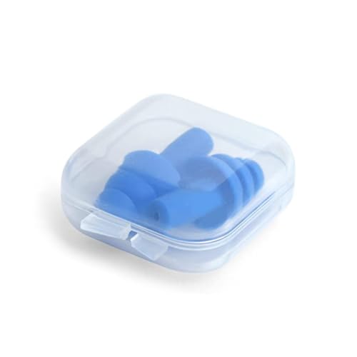 Reusable Silicone Swimming Earplugs - 6 Pair Waterproof Set