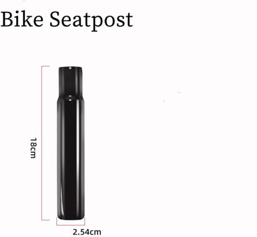 Children's Bicycle Seat Post - 25.4mm Steel, 18cm Length, Black