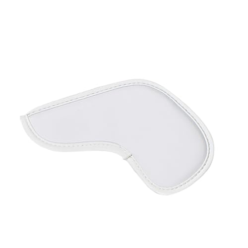 Magnetic Golf Wedge Club Head Cover - Waterproof PU Leather - White #54