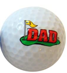 #1 Dad Golf Ball - Unique Gift for Father's Day or Birthday