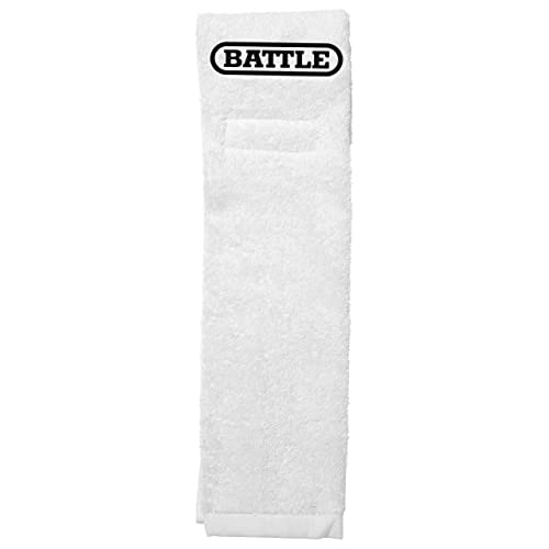 Youth Football Towel - White, Ultra Absorbent, Quick Drying