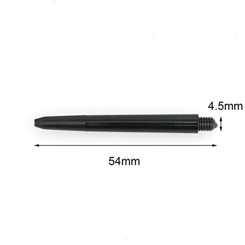 50 Pack 2BA Nylon Dart Shafts - 48mm Black Plastic Poles