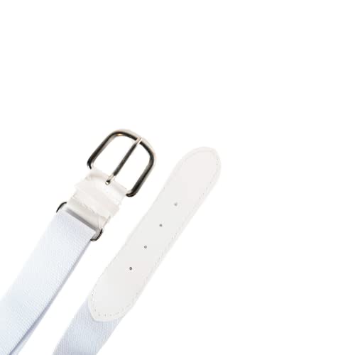 Adjustable Baseball Softball Pant Belt - White