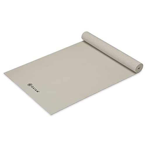 Yoga Mat - 5mm Non-Slip Thick Exercise & Fitness Mat - Sandstone