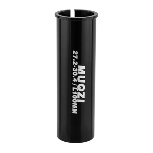Aluminum Bike Seat Post - 27.2mm to 30.4mm - 350mm Length - Black