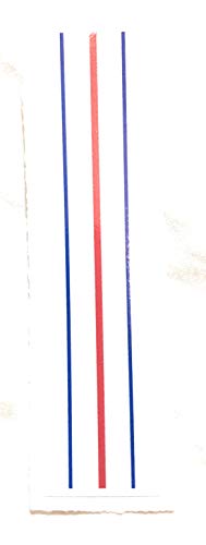 Golf Putter Sticker - Triple Track Alignment - Red & Blue