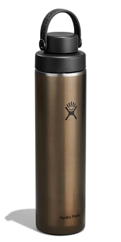 Hydro Flask Lightweight Obsidian 24 oz Wide Flex Chug Cap Stainless Water Bottle