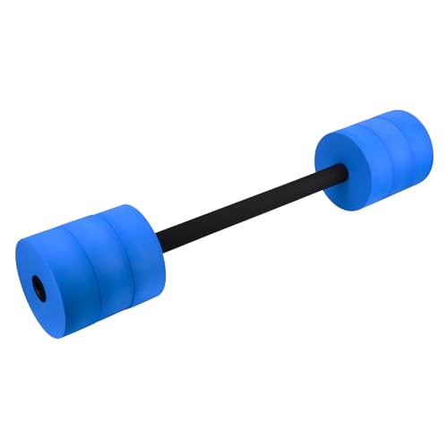 Water Dumbbells for Aquatic Fitness - Blue - Pool Resistance Barbells
