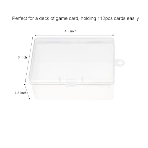 2PCS Plastic Playing Card Storage Box - High Capacity Case