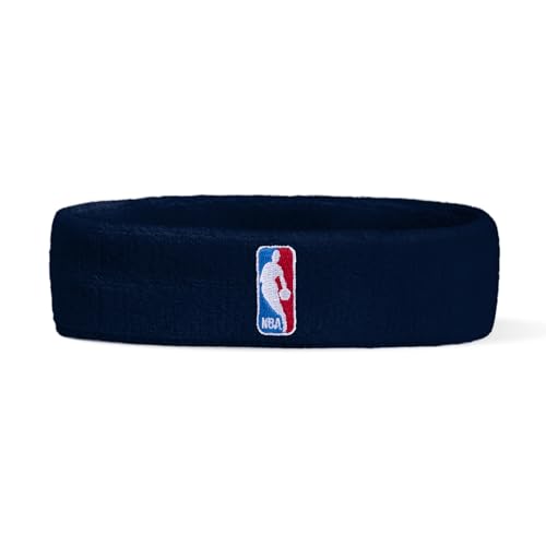 NBA Logoman Headband & Wristband Set - Navy 3 Pack