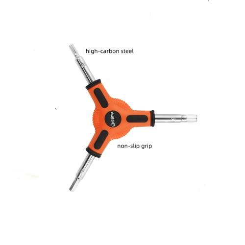 3-Way Hex Wrench Set - 4mm, 5mm, 6mm Bicycle Repair Tool