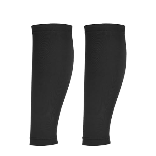 Sun Protection Leg Sleeves - Sports Compression Cooling Sleeves - Black