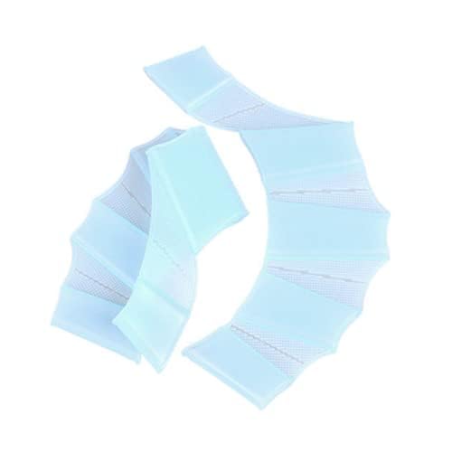 Silicone Swimming Hand Webbed Fins - L Size Blue