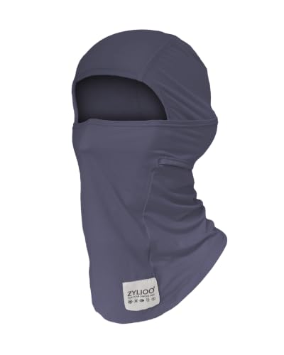 XXL Balaclava Mask for Big Heads - Breathable Sun Hood - Dark Gray