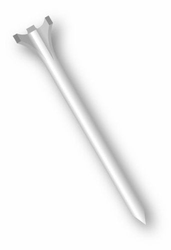 3-1/4-Inch White Zero Friction 3-Prong Golf Tees - 30 Pack