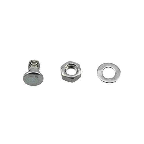 12-Pack Bicycle Brake Cable Anchor Bolts - Durable Iron Clamp Screws