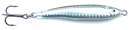 Bay State Tackle Silver Epoxy Resin Fishing Jig 1oz for Striped Bass & Tuna