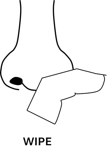 Reusable Cotton Fingertip Wipes for Nose Hygiene and Outdoor Activities