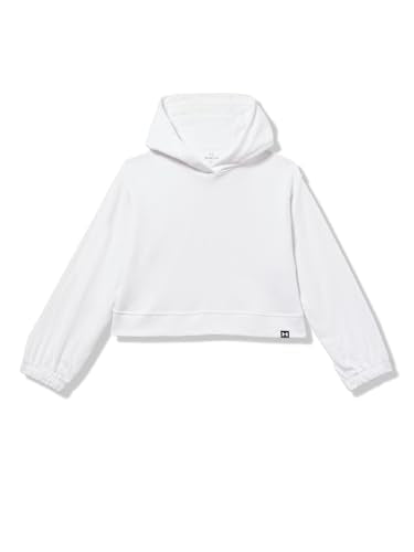Under Armour Girls Rival Hoodie Large White Kids Sports Sweatshirt