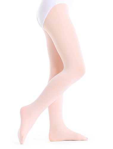 Ballet Tights for Girls - Super Soft Stockings - Ballet Pink - 3-4T