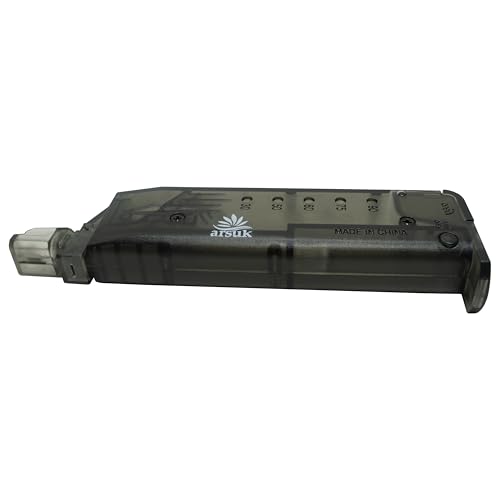 Compact 90 Round Airsoft Speed Loader with Adapter - Black