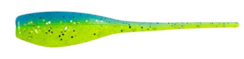 2-Inch Glow-in-the-Dark Soft Plastic Fishing Shad Lure - 18 Pack - Screamer