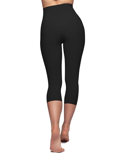 High Waisted Tummy Control Leggings for Women - Plus Size Yoga Pants
