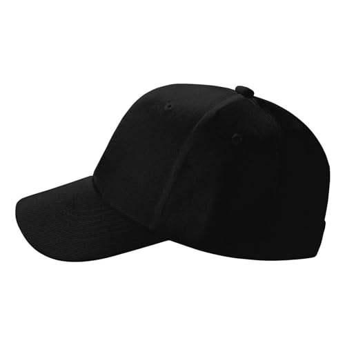 Custom Baseball Cap - Design Your Own Text & Logo - Black 1 Pcs
