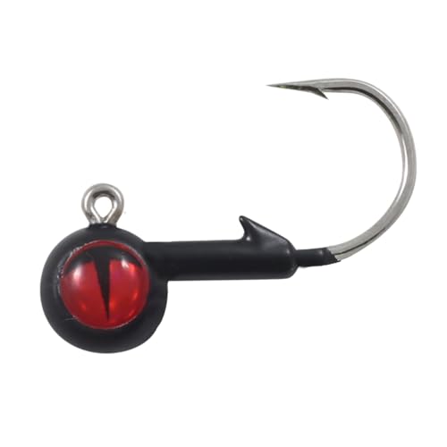 Northland Tackle Black 1/8 Oz Tungsten Fishing Jig for Bass, Walleye, Trout