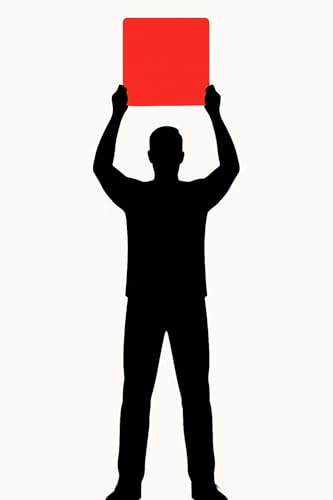 Oversized Referee Card - 17" x 13" Dual-Sided Red & Yellow
